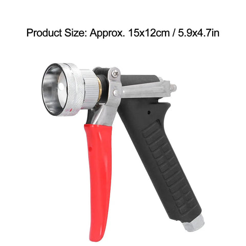 Adjustable High Pressure Water Sprayer For Fruit Trees Crops And Vegetables, ergonomic with red handle and G1 quarter female thread.