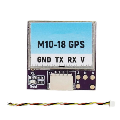 Top view of GPS Module For FPV Drones With M10 Chip, 10Hz Output, Ceramic Construction, 72 Channels, SH1.0 4P Connector