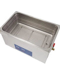 Top Shelf 30 Liter Heavy Duty Ultrasonic Cleaner With Stainless Steel Tank And Smart Heat Cycle, Digital Timer for efficient cleaning.