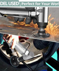 Tough 90 Degree Angle Air Die Grinder With High Torque Motor and Slip Resistant Grip used for metal grinding and polishing.