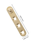 Copper Invisible Door Hinges 2 Pairs 360 Degree Pivot Concealed Hidden Hinges detail view with measurements