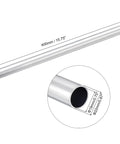 6063 Aluminum Round Tube 22mm Outer Diameter 19mm Inner Diameter 400mm Length Pipe Tubing for Industrial DIY Projects, side view with dimensions
