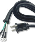 Heavy Duty Kickass Replacement Power Cord Compatible With Skilsaw Worm Drive Circular Saw 14 AWG 3 Prong Bare Wire Cable in black rubber.