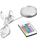 Recessed Light - 5V RGB LED Ultra Thin Lamp, Indoor Outdoor Decoration with remote and USB cable for easy use.