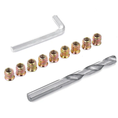 60 Pcs 5/16-18 Threaded Wood Inserts For Furniture And Cabinets, Nut And Bolt Inserts For Woodworking Projects, Heavy Duty And Easy Install, 15mm Length