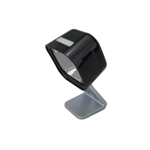 Pro Grade High Performance Omnidirectional Presentation Barcode Scanner Kit with USB Cable and Cradle, black, side angle view