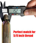Motorcycle And Equestrian Inflatable Air Bag Vest Kit With 60cc CO2 Cartridge 5 Eighths Inch Thread Replacement Cylinder measurement