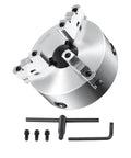 Three Jaw Self Centering Lathe Chuck 8 Inch With 0.16 To 8 Inch Clamping Range 4 To 200 Mm Includes T Slot Fixing Screws And Hex Wrench