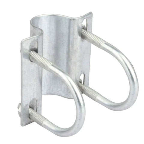 Beefy Greenhouse Cross Connector U Bolt Pipe Clamp Set Fits 1 In By 1.25 In Pipes Adjustable Purlin Bracket Galvanized For Farm Barn Greenhouse Pig Sheep Cow Shed 10 Pieces