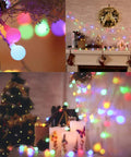 Low Voltage Globe String Lights 33Ft With 100 LEDs 8 Modes And Timer UL Listed 30V Indoor Outdoor Decor IP44 Waterproof in holiday setting