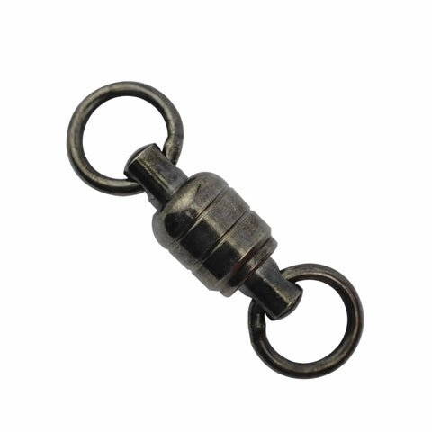 Stainless Steel Ball Bearing Swivels With Double Welded Rings Size 9 890 Pound Test Gunmetal Black 2 Pack For Smooth Bait Action And Reduced Line Twist