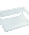 White Bri-Rus Inner Garnish For Rectangular Skylight Dome Easy Fit 22x22 Hole 24x24 Flange 4 Inch Height Interior Trim For A Clean Leak Free Look And No Fuss Install