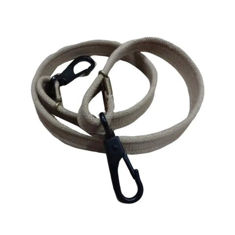 Heavy Duty 60 Inch Khaki Canvas Sling For Bren LMG With Dual Hook Quick Attach Two Snap Hooks Mil Spec Reenactment Gear Adjustable