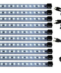 Under Cabinet LED Lighting Kit Pro Series 21 LED Panels 24 Watt 12V DC Cool White 6000K 165 lm per ft with accessories