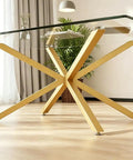 Heavy Duty 30 Inch Gold Metal Table Legs For Dining Tables With No Drill Suction Cup Mount For Glass And Marble Tops