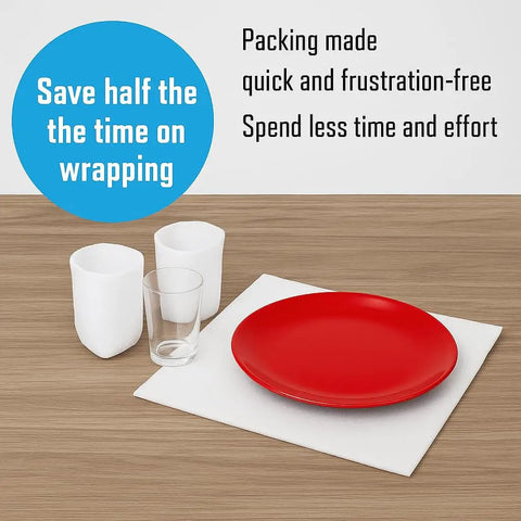 100 Pack 12x12 Foam Sheets One Sixteenth Inch Thick Cushioned Padding For Packing Moving And Shipping Protective Foam Wrap For Fragile Items Great For Storage And Transit Of Dishes Electronics And Glassware