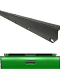 Tailgate Molding Cover Cap for Toyota Tacoma 2005 2015 Replacement 65717 04020 TO1904100, black textured plastic, shown with green tailgate.