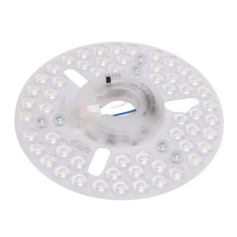 AUNMAS 6.30in LED Ceiling Fan Light Retrofit 5CCT Adjustable 3000K-6500K round LED module with magnetic design.