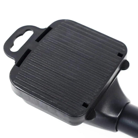 Close-up of black protective buffer pad on 18 Inch Economy Carpet Stretcher Knee Kicker With Protective Buffer Pad, Angled Teeth For Firm Grip.