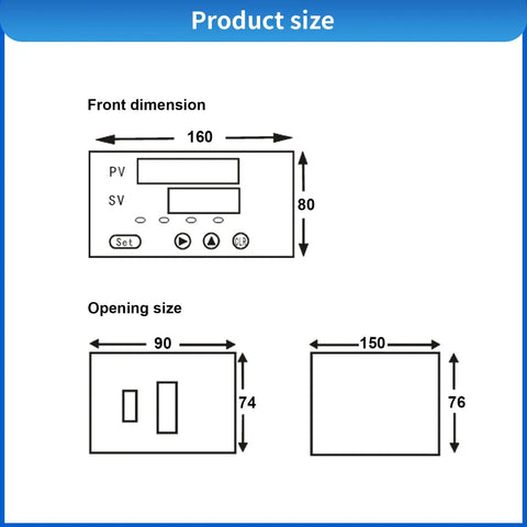 Pro Grade Load Cell Weight Sensor Amplifier With Digital Readout AC 90 To 242V Power five digit display dimensions