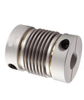 Kick Your Setup Up A Notch With Pro Grade Aluminum Bellows Coupling Featuring Locking Clamping Hub Shaft Coupler for smooth torque transfer.