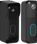 Front and side view of Doorbell Mount For Blink Video Doorbell 2nd Gen 2025 With An Adjustable Weatherproof Protective Case, No Drilling Required.