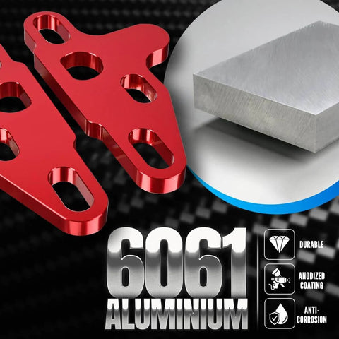 Two Piece Oil Pump Alignment Tool Kit, Billet Aluminum Guide for Gen V LT1 LT4 LT5 L83 L86 L87 Engines, red anodized parts