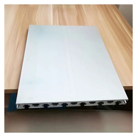 Top Shelf T Slot Aluminum Extrusion Profile 20x24mm, guide rail on wooden table for CNC routers and 3D printers.