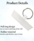 Heavy Duty Rubber Sink Stopper And Bathtub Drain Plugs Built Tough With A Slick Hang Loop Gives You A Rock Solid Leak Free Seal For Any Universal Tub Shower Or Laundry Setup White Two Pack with pull ring design