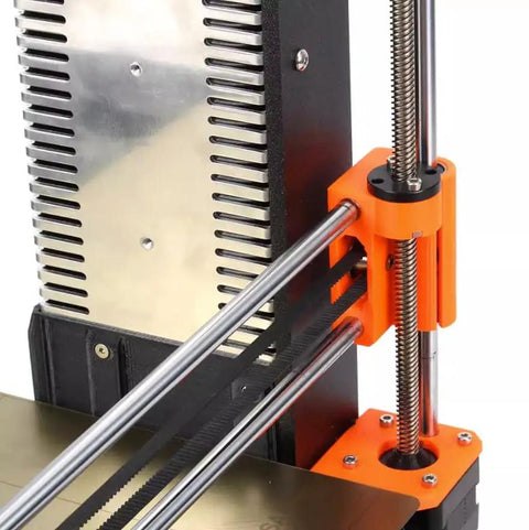 Close-up of T12 Lead Screw 500mm Length With Brass Nut 12mm Diameter Two Starts Thread Pitch 2mm Lead 4mm CNC stainless steel setup