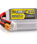 R-Line Version 5.0 4S 14.8V 850mAh LiPo Battery Pack 150C Discharge With XT30 Plug for RC Drones, Cars, and Tiny Planes
