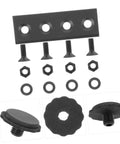 Barn Door Track Connector Set Black Flat Mending Repair Plate For Barn Door Hardware And Sliding Doors with metal parts