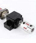 SFU3205 C7 Ball Screw With Nut And HGR30 Linear Rails Plus HGW30CC Slider Blocks For Engraving Machines close-up of components showing mechanical connection.