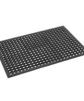 Grippy Non Slip Rubber Drainage Floor Mat With Holes 24x36 Anti Fatigue Cushion For Industrial Kitchen Bar Restaurant Bathroom