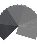 Pro Grade 25 Piece Sandpaper Set For Wet Dry Sanding With Grit Levels 1000 2000 3000 5000 7000 Silicon Carbide Sheets 9 Inch By 3.6 Inch