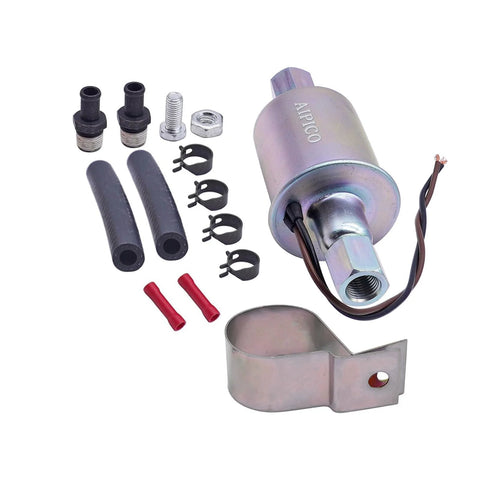 Electric Fuel Pump 12V With Installation Kit And Sending Unit For Buick Plymouth Pontiac Chevrolet 5 To 9 PSI 3/8 Inch Hose Universal Replacement Includes Hardware SP1141 P74019