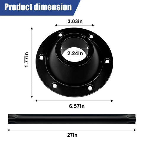 Heavy Duty Aluminum Rv Table Base Mount And Camper Table Legs With Tool Free Height Adjustment Rust Proof Caravan Support Post dimensions shown