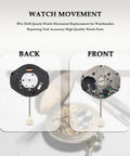 Back and front views of 5Pcs SL68 Quartz Watch Movement Replacement Kit For DIY Watch Repairers, compact and durable tools.