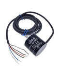2500P Rotary Encoder 5 24V DC NPN Output With 2M Lead E6B2CWZ6C Compatible, shown coiled with exposed colored wires