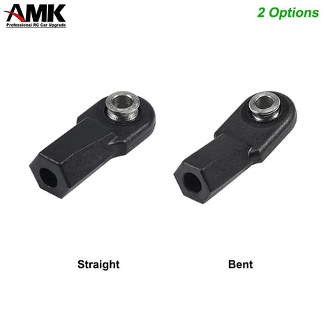 4mm M4 RC Link Rod Ends With 7mm Pivot Ball For 1 Eighth And 1 Tenth Crawlers, Beefed Up Heavy Duty Bent 20Pcs Set, Compatible With TRX6 D90 TF2 CC01 Gen7 Gen8 TRX4 Upgrades, Universal Building Kit straight and bent ends