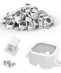 Mounting Brackets Kit For Govee Outdoor Lights Pro, 90 light clips and tape screw clips set, easy install for extension cords, white