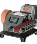 Heavy Hustle Desktop Belt Sander And Compact Electric Polisher With Clear LCD Panel, 350w motor with speed control.