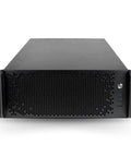 Front view of Top Shelf 4U Rackmount Workstation Loaded With Intel Core Ultra 7 270K with honeycomb vents.
