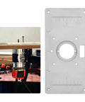 Rock Solid Aluminum Router Table Insert Plate Fits Dcw600 Like A Charm for precise woodworking setup, measures 235x120x8mm.