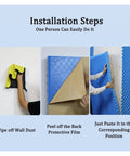 Installation steps for Hella Tough Sound Dampening Foam Panels 3Cm Thick Self Adhesive Acoustic Wall Mats.