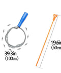 39 Inch Drain Clog Remover Kit With 20 Inch Drain Snake Hair Removers And Cleaning Brush 24 Inch Sewer Hair Catcher Six Pack