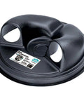 Top Tier Cyclone Dust Collection Separator Fits 20 To 21 Inch 30 Gallon Trash Cans ABS plastic design showing top view with openings.