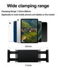 Tablet Holder Clip For DJI Remote Controllers RC N1 N2 N3 N1C Compatible showing wide clamping range from 112mm to 205mm