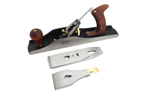 Number Five Bedrock Style Flattop Jack Plane With Fourteen Inch Sole And Two Inch Cryo O1 Steel Blade Mounted On Heavy Ductile Cast Base.