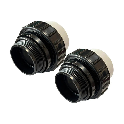 Two Pack 2 Inch MIP To 2 Inch PVC Hi Temp Union Fittings 21063 200 000 for Whisperflo and Intelliflo Pool Pumps